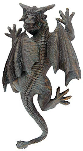Design Toscano Gargoyle auf Wanderschaft, Wandfigur