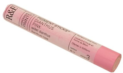 R&F Handmade Paints - Professional Oil Pigment Stick, Dianthus Pink, 38 ml