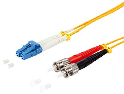 Equip LC/ST 9/125?m 10 m 10 m LC ST gelb LWL-Kabel – Glasfaserkabel-(10 m, OS2, LC, ST, gelb)