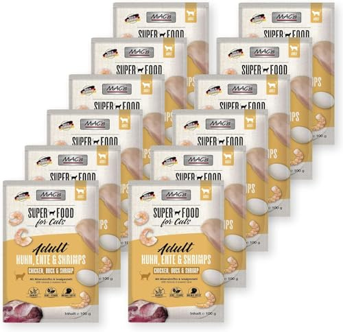 Mac's Ente & Shrimps mit Huh und Seealgenmehl 12 x 100 g