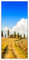 Wallario Selbstklebende Türtapete Italien - Toskana unter blauem Himmel einsame Farm - Türposter 93 x 205 cm Abwischbar, rückstandsfrei zu entfernen