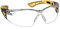 bollé Safety 40250, Rush+ Small Safety Glasses Platinum, Yellow & Black Frame, Clear Lenses