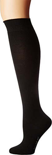 FALKE Women's No. 1 Finest W Kh Cashmere Long Plain Knee-High Socks 1 Pair, Black 3009, 5.5-6.5