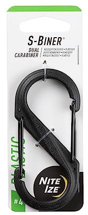 Nite Ize S-Biner, SBP4-03-01BG Schwarz #4-25lb