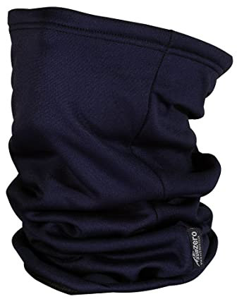SUB ZERO Winter Neck Warmer 18 Long Super Soft Fleece Thermal Snood Scarf Neck Gaiter Head Over For Walking Running Motorcyclists One Size (Black)