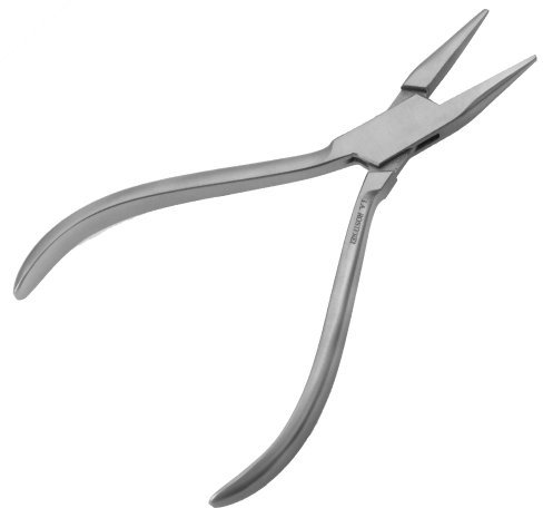 May Drahtbiegezange - Kontur-Zange - Länge: 14,5 cm - gerieftes Maul - Edelstahl