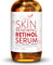 Retinol Serum 2.5% by Eva Naturals (60 ml, Double-Sized Bottle) - Best Anti-Aging Serum, Minimizes Wrinkles, Helps Prevent Sun Damage, and Fades Dark Spots - Vitamin A Retinol with Hyaluronic Acid