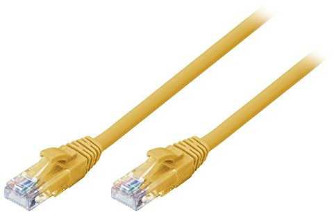 LINDY 5m Cat.6 U/UTP Ethernet Cable, Yellow
