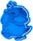Cuticuter Psyduck Pokemon Moule de Biscuit, Bleu, 8 x 7 x 1.5 cm