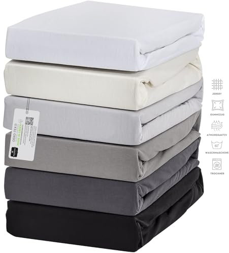 Exclusive Topper-Spannbettlaken | Bettlaken mit extra starkem Stoff 160 g/m² | Ideal für Boxspringbetten und Topper | OEKO-TEX® MADE IN GREEN | Topper 10cm Steghöhe | 180-200x200 cm - Weiß