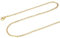FOCALOOK Chaîne Forçat Collier Femme Plaqué Or 2mm/65cm Rolo Chain Accessoire du Pendentif