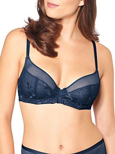 Triumph Damen Sexy Angel Spotlight W02 Bügel-BH, per Pack Blau (DEEP Water 6722), 80F(Herstellergröße: 80)