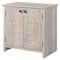 Kashmir Kommode Massivholz, Sideboard Mango massiv 80cm mit 2 Türen und 2 Fächern, orientalisch Romantisches Design, Holzkommode für Wohnzimmer und Schlafzimmer