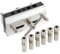 KATSU Self Centering Dowelling Jig Kit, Metric Sizes, Hole Drilling Guide Woodworking Positioner Locator Tool for Thick Timbers 105408