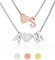 Personalisierte Buchstaben Damen Halskette Choker aus Edelstahl Namenskette | Karabinerverschluss 45cm + 5cm Extra | Alphabet A-Z | Klassischer schmuck Herz Kette als Geschenk für Freundin