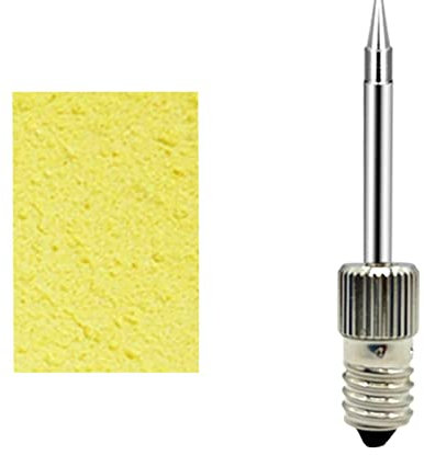 perfk Schweißen Lötspitze Gewinde Messingkopf USB Messingkopf Lötspitze für E10 Lötstation, Tipp B