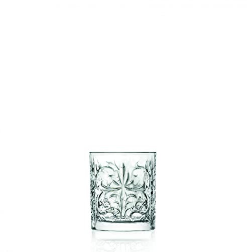 RCR Set di 6 Bicchieri Cocktail Tattoo in Luxion, Servizio da Tavola Elegante, 100% Made in Italy, Capacità 33,7 cl