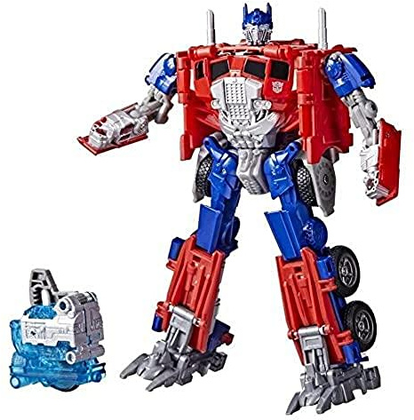 Hasbro Transformers Rise of The Beasts Autobots Unite Optimus Prime Action Figure with Core Accessory for Kids Ages 6 and Up, F4914, Red, Gray, Blue, Silver