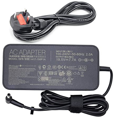 New 19.5V 7.7A 150W Laptop Charger AC Adapter compatible for ASUS G73S G74 G53S G74S G53SX G74SX G72G ADP-120ZB BB ADP-150NB D Power Supply