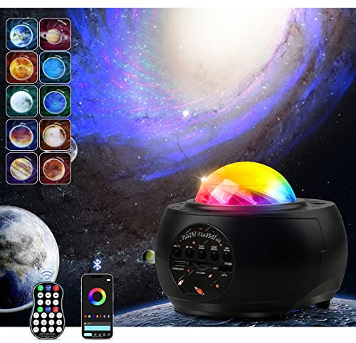 AmyFei LED Sternenhimmel Projektor,Galaxy Light Projector,Weltraum Nachthimmel Lichtprojektor Lampe Mit Timer & Fernbedienung, Night Light Projector for Kids Adults Party, Home Theater, Room Decor