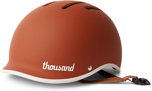 Casque de vélo Adulte Thousand Heritage – Casque Unisexe ventilé avec système antivol PopLock – Idéal pour Le vélo ou Le Skateboard, pour Hommes et Femmes – Heritage 2.0 Terra Cotta, Taille L
