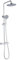 K2O Columna de Ducha Chillout River 83-119 cm Diseño Redondo con Grifo Termostático, Altura Regulable, Rociador y Ducha de Mano