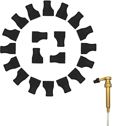 Handit Kaffeesirup-Pumpkappenabdeckungen aus Silikongummi, hält Sirup, Gewürze, Flaschen sauber, konserviert, passend für Pumpen für Torani, DaVinci, Skinny, Monin, 20 Stück