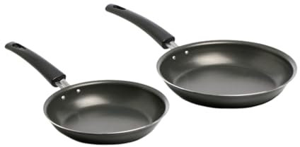 AAMEN Frying Pan Set, Essentials Basic Frying Pans, Induction-Frying Pans Twin-Pack, Non-Stick Frying Pan Set.