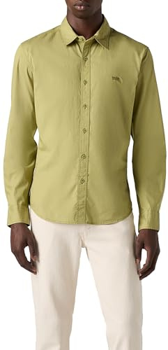 Levi's Herren Hemd Battery Housemark mit Logo, Slim Fit, Grün (Sage Stretch Poplin), L
