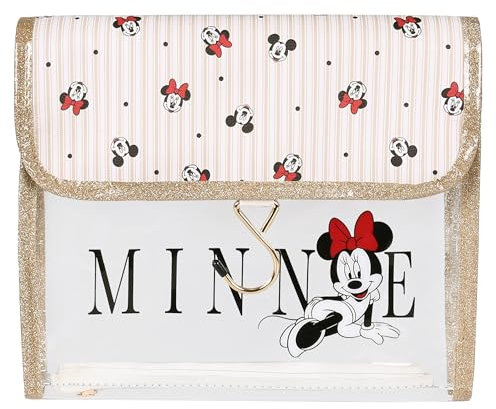 sarcia.eu Trousse de Maquillage Pliante Transparente Disney Minnie, 26x24cm (Transparent)