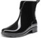 DREAM PAIRS Stivali da Donna Wellington Stivaletti Impermeabili Elastici Stivali da Pioggia da Esterno da Donna,Size 38,Nero,SDRB2417W-E