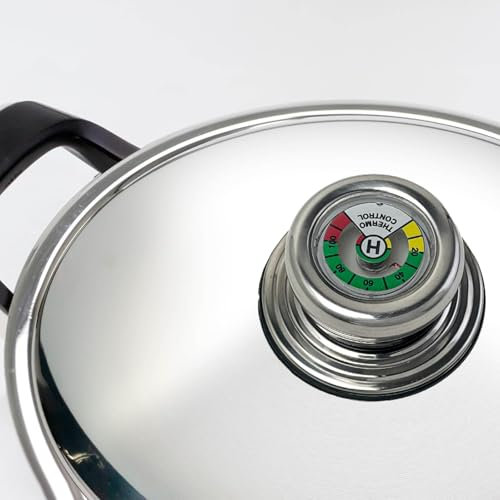 Azttior Mangos para Tapa de Olla con Termómetro - Mangos Universales para Cacerolas y Sartenes, Diseño Ergonómico, Antiquemaduras - Repuesto Práctico y Fácil para Utensilios de Cocina