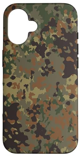 Hülle für iPhone 16 Flecktarn Camo - Deutsche Tarnung