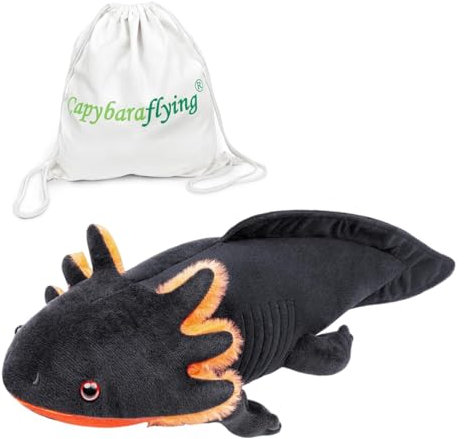 capybaraflying Axolotl Gewichtete Plüschtiere,Gewichtstiere Axolotl-Plüschtier,kuscheliges orange Tierkissen zum Kuscheln,30in, 4,4lb, Gewicht Salamander-Plüschtier einzigartiges Geschenk für Kinder
