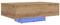 vidaXL Moderner Artisan Eichen Couchtisch mit dekorativen Intarsien für das Moderne Wohnzimmer, rechteckig, niedrig, Maße 85cm x 55cm x 31cm, Holz, Innenmöbel, stylischer Holzwerkstoff, Intarsie