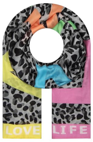 Majea Halstücher Damen Tuch Kopftuch Halstuch Schal Damen-Schal Tücher Damen Stola (880037) (grau 6)