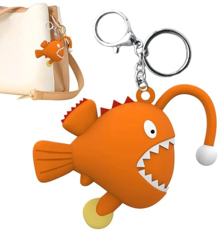 Generisch Game Character Schlüsselanhänger | Spielzeugfisch-Schlüsselanhänger | Origineller Kreativer Lustiger Anhänger Für Erwachsene, Kinder, Fans, Tasche & Rucksack