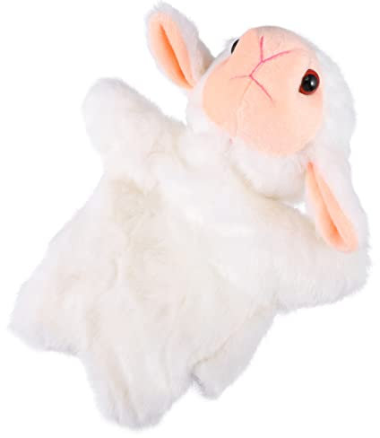 Sosoport Schaf Handpuppe Interaktive Plüschfigur für Kinder Pädagogisches Spielzeug für Rollenspiele Kreative Geschichten Erzählen Umweltfreundliches Material