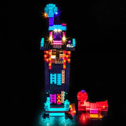LocoLee Licht Set Kompatibel mit Lego 21279 The Enderman Tower (Kein - Lego-Set) Dekorative Beleuchtung Set Compatible with Lego 21279 Der Enderman-Turm