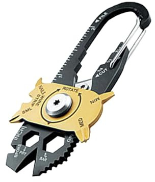 BoBoBn 20 in 1 Multifunktions-Schlüsselring Tasche Camping EDC Gadget Tragbare Mini Utility Multi Tool Schlüsselanhänger Outdoor-Tools