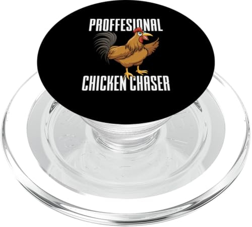 Funny Farmer Running Professional Chicken Chaser für Kinder PopSockets PopGrip für MagSafe