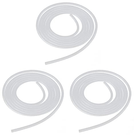 Mcnhbdgg 3pièces 2 Metres de Tuyau de Pression de Tube Tube de Silicone de Silicone Souple 3 x 5mm
