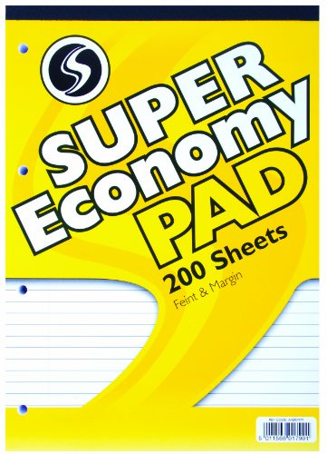 Silvine A4 Lined With Margin Economy Pad