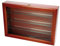 Safe 5929 Holz-Vitrine mit Echt-Glasscheibe und Echt-Glasböden 5 mm | mit 2 Klappschlössern | Fachböden 36 x 4 cm | zum Aufstellen oder Aufhängen I Vitrine 36 x 24 x 7 cm