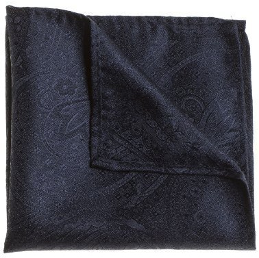 Paisley of London, Navy pocket handkerchief, Pocket square, Paisley pattern