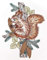Fensterbild Eichhörnchen farbig 23 x 29 cm aus Plauener Spitze Fensterdeko Fensterschmuck Bilder Handarbeit Deko Fenster