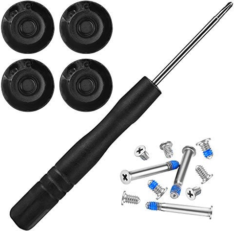 Set di 4 piedini in gomma con viti e cacciaviti, per Apple MacBook Pro A1278 A1286 A1297 13 15 17 (non per display Retina)