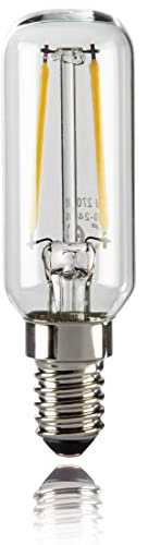 Xavax – Kühlschränke LED Lampe, 2 W, T25, Filament, E14, warmweiß