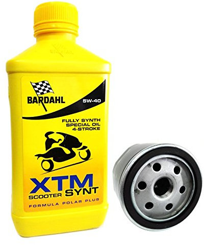 Kit tagliando Bardahl XTM 5W40 filtro olio originale Beverly 400/500
