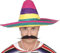 shoperama Sombrero de paja colorido de 50 cm para disfraz